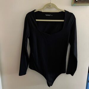 Abercrombie & Fitch Soft AF Collection Black Bodysuit Large
